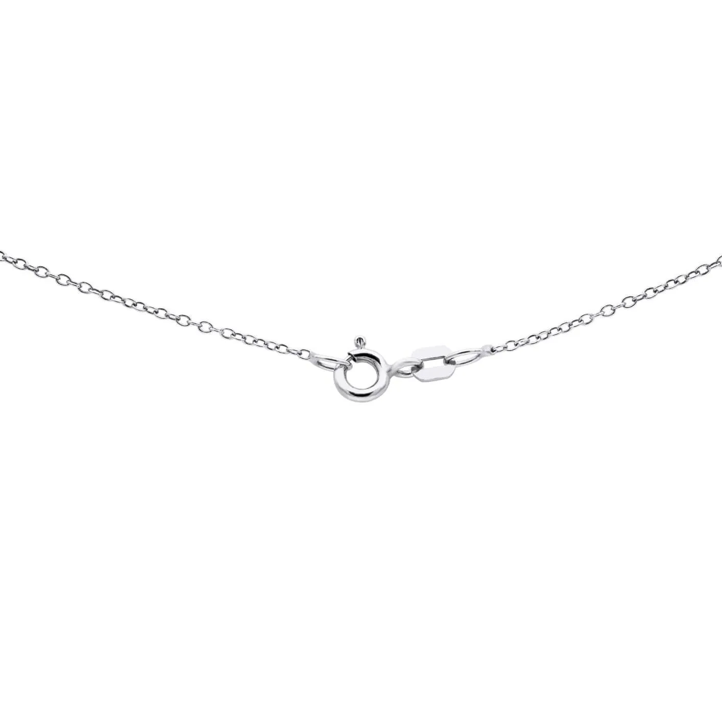 Slim Flexible Diamond Cross in White Gold