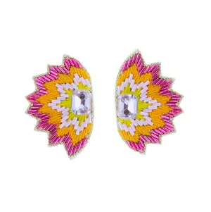 Soho Studs in Pink, Orange, Yellow
