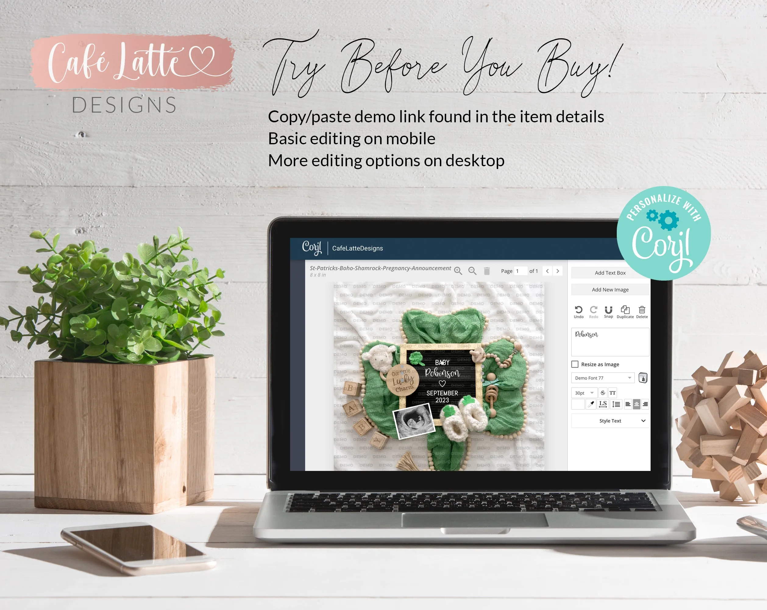 St Patricks Day Digital Pregnancy Announcement Social Media, St Patricks Baby Announcement Lucky Charm Letter Board Editable Template DIY