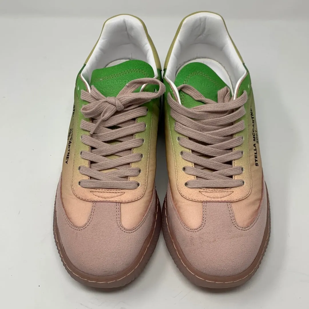 Stella McCartney Pink and Green Ombre Nylon Sneaker