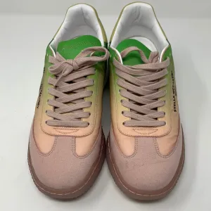 Stella McCartney Pink and Green Ombre Nylon Sneaker