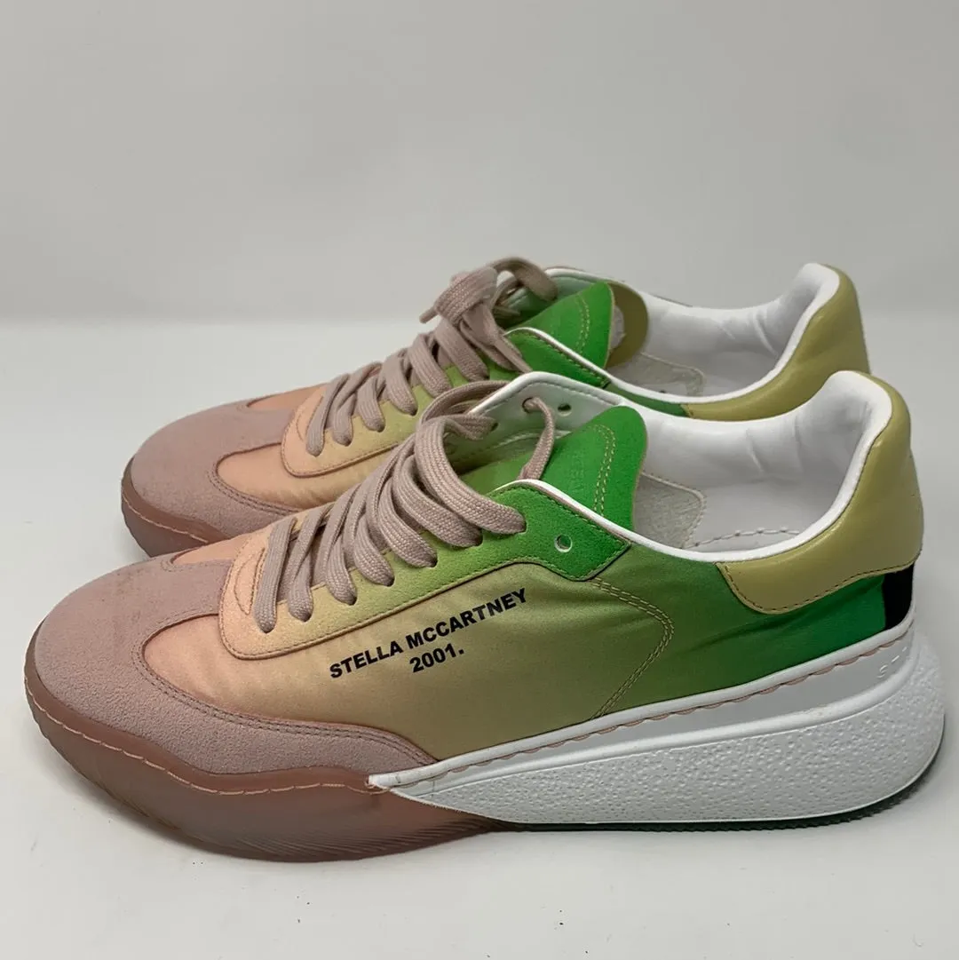 Stella McCartney Pink and Green Ombre Nylon Sneaker
