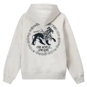 Stussy IST Lion Hoodie Ash Heather