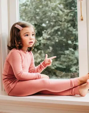 Super Luxury Soft Modal Dark Pink Girls Playwear