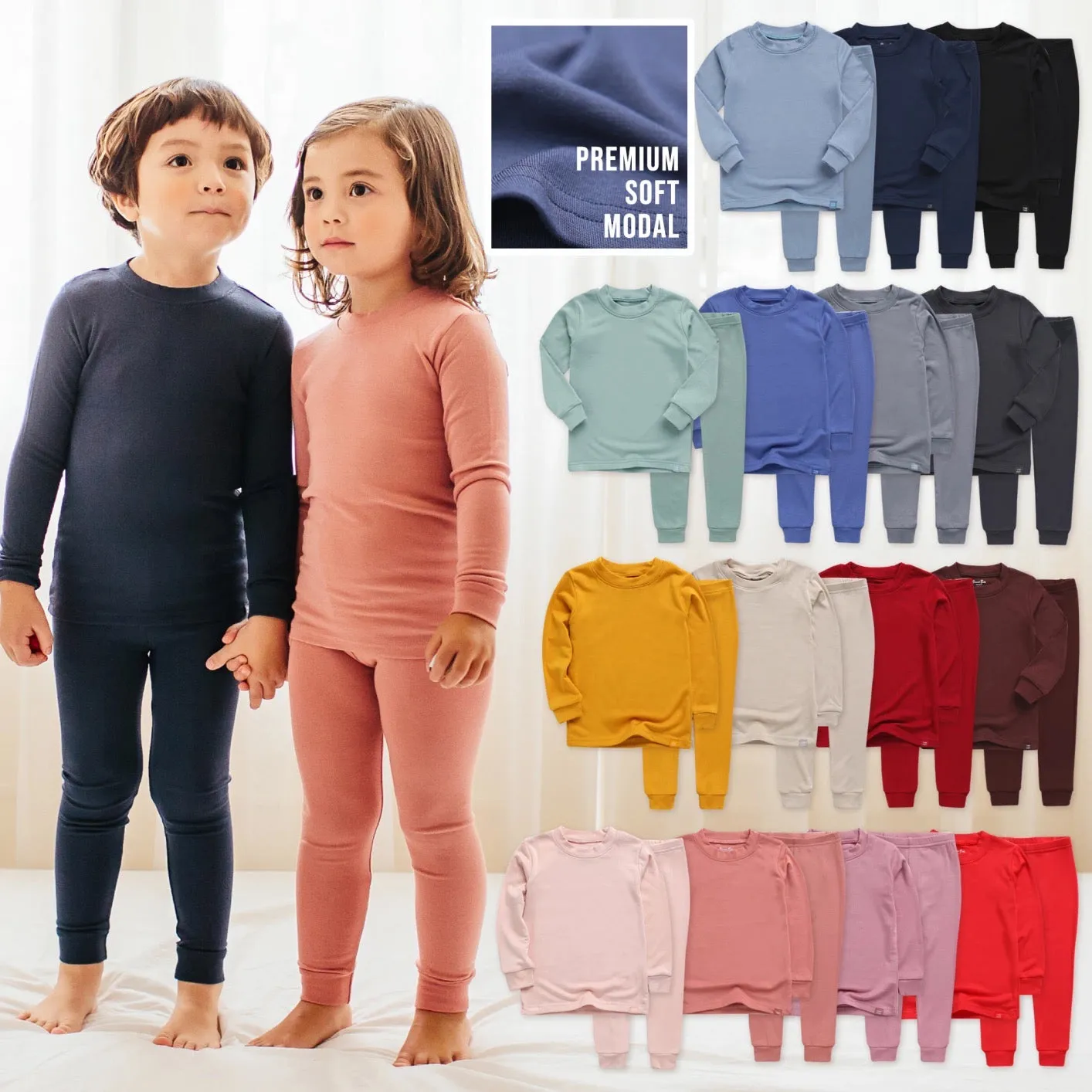 Super Luxury Soft Modal Dark Pink Girls Playwear