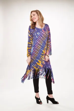 Tie-Dye Fringe Dress