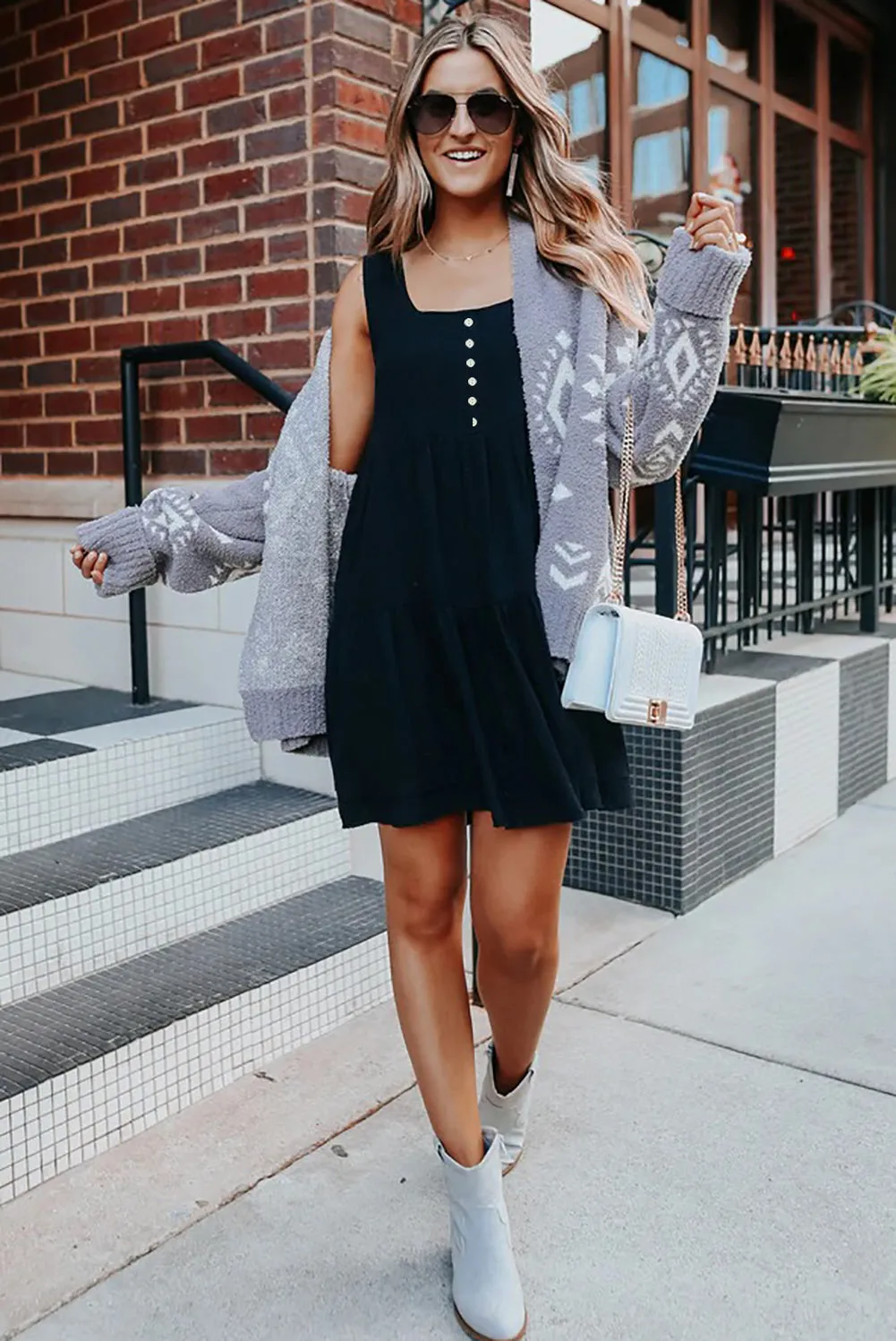 Tiered Ruffled Mini Dress
