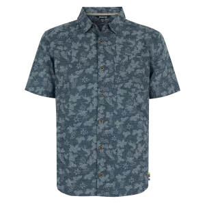 Tiger Floral Short Sleeve Shirt - Neelo Blue
