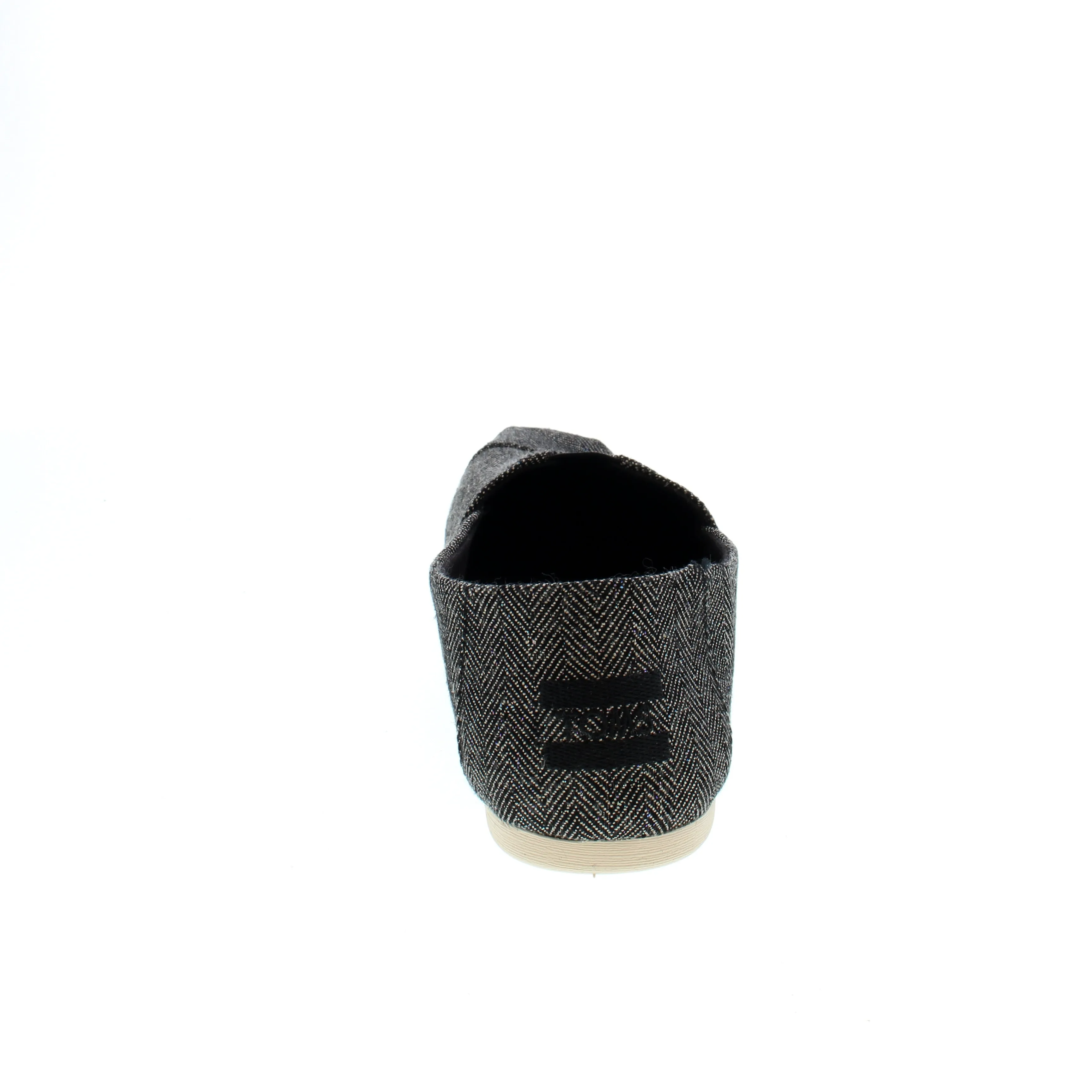 Toms Alpargata - Black Metallic Herringbone