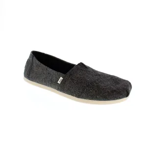 Toms Alpargata - Black Metallic Herringbone