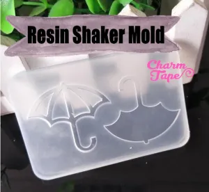 Umbrella UV Resin Mold, Resin Shaker Mold, Epoxy, Shaker Mold Silicone Silicon flexible mold S030