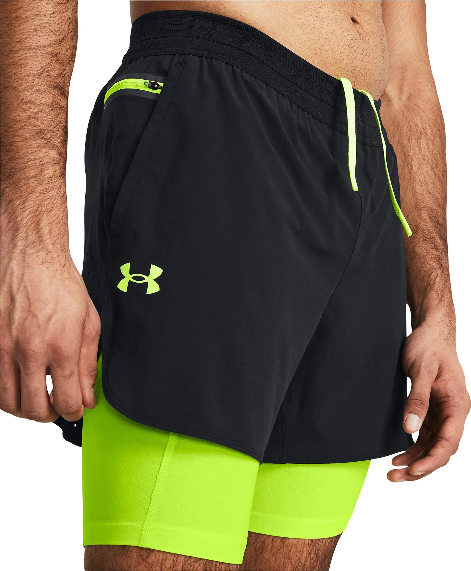 Under Armour Vanish Elite 2 In 1 Mens Running Shorts - Black