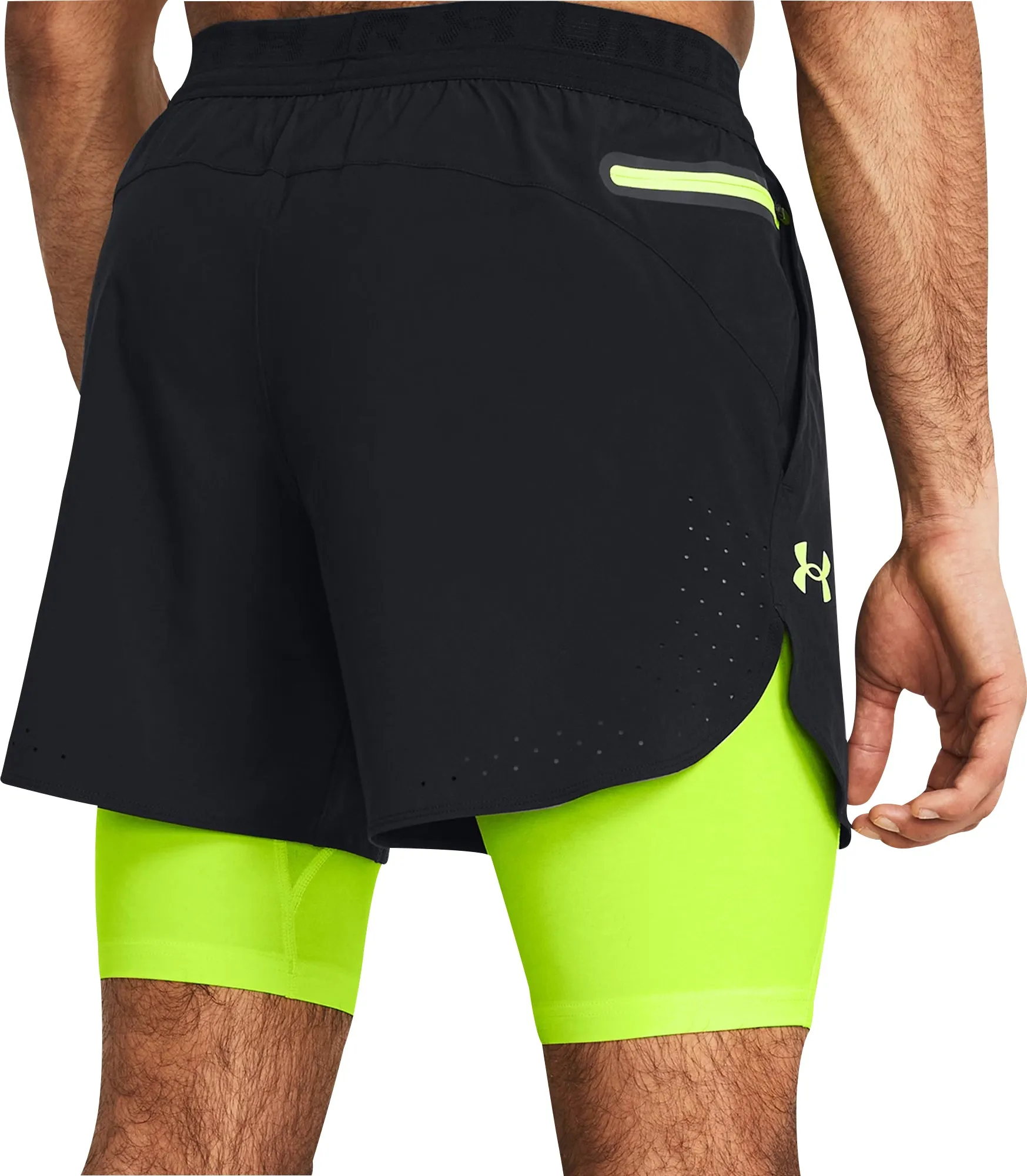 Under Armour Vanish Elite 2 In 1 Mens Running Shorts - Black