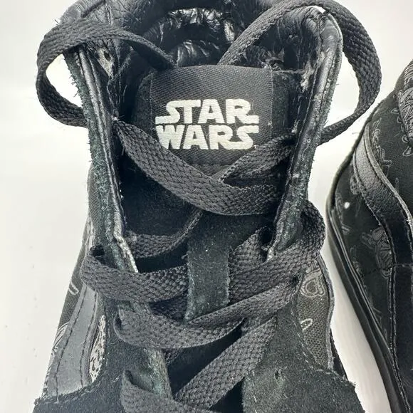 VANS Star Wars Dark Side SK8 High Top Black/Grey Sneakers Mens Size 5.5