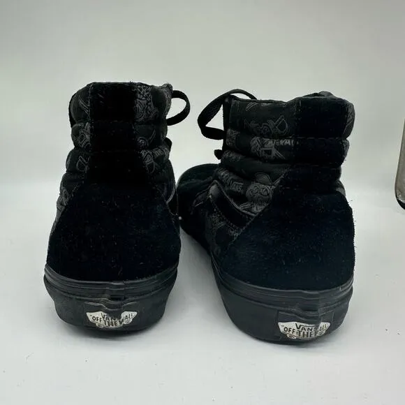 VANS Star Wars Dark Side SK8 High Top Black/Grey Sneakers Mens Size 5.5