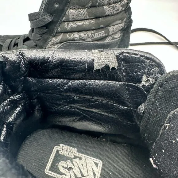 VANS Star Wars Dark Side SK8 High Top Black/Grey Sneakers Mens Size 5.5