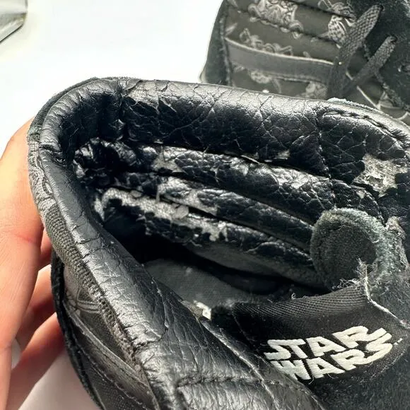 VANS Star Wars Dark Side SK8 High Top Black/Grey Sneakers Mens Size 5.5
