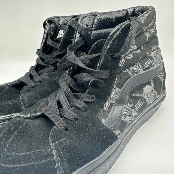 VANS Star Wars Dark Side SK8 High Top Black/Grey Sneakers Mens Size 5.5