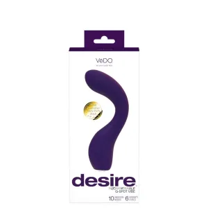 Vedo Desire Rechargeable G-Spot Vibe - Purple