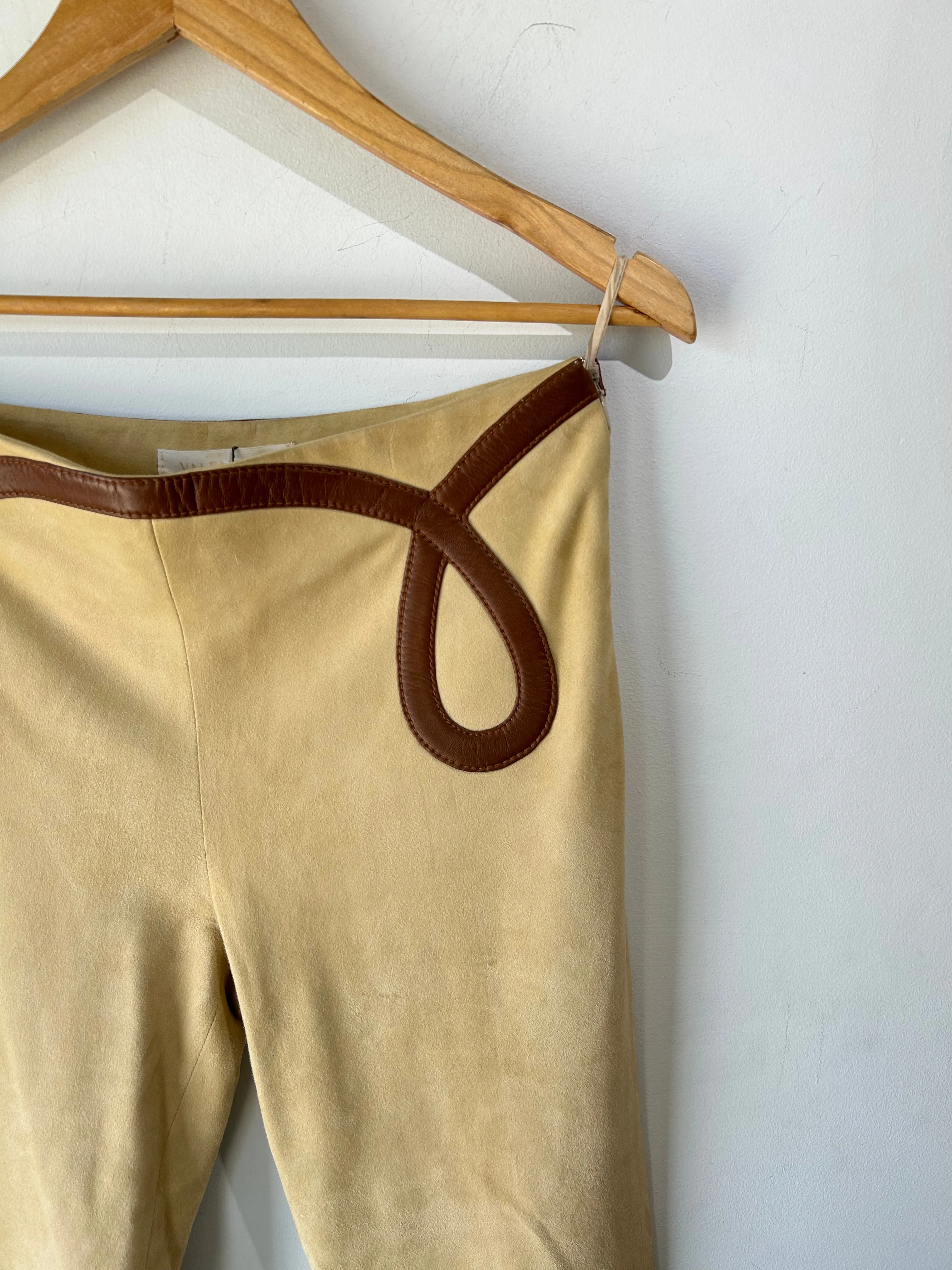 Vintage Valentino Suede Pants