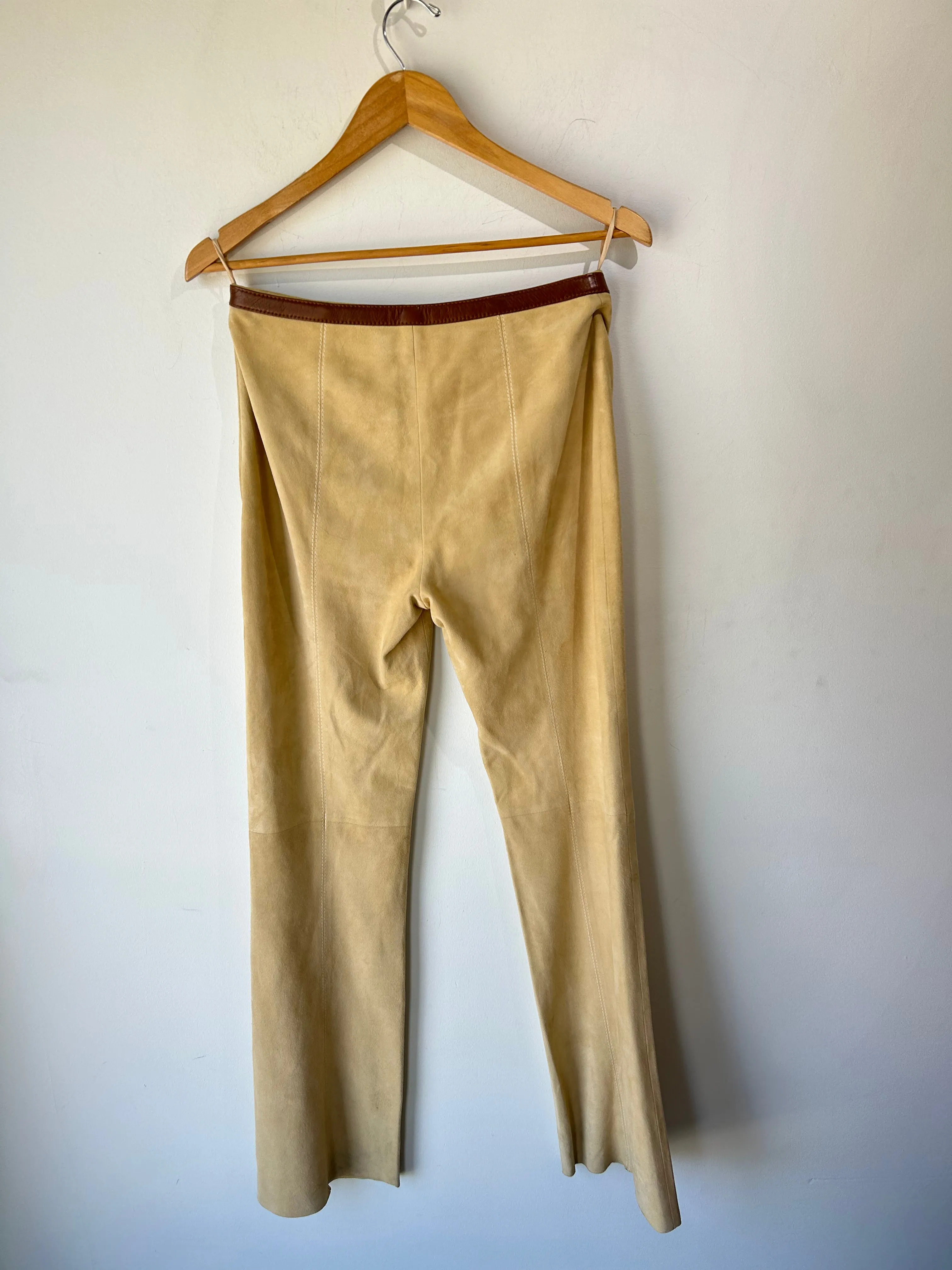 Vintage Valentino Suede Pants