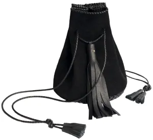 Whipstitch Suede Bullet Bag
