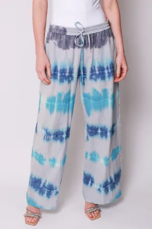 Wide Leg Pant In Tidal Tie-Dye