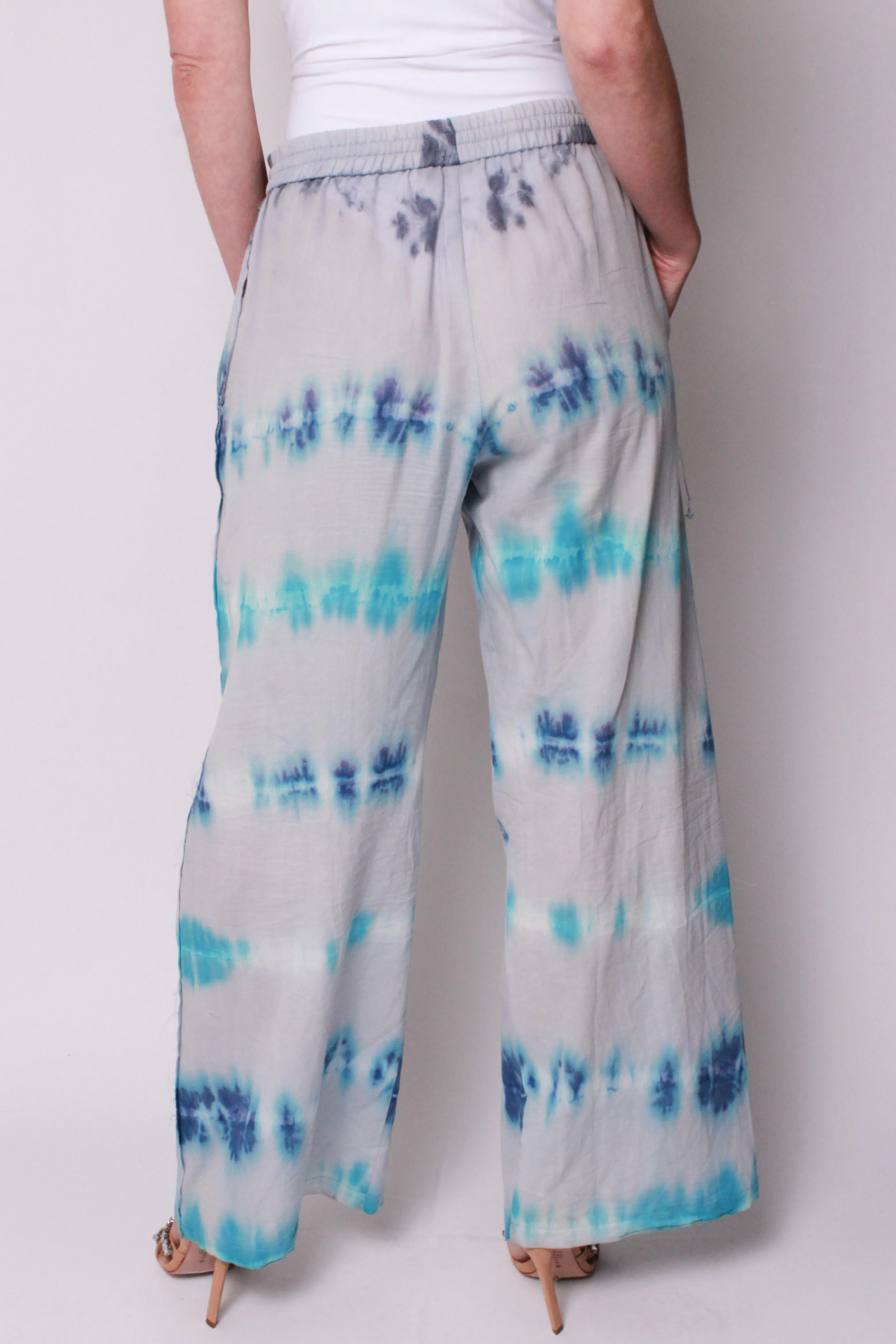 Wide Leg Pant In Tidal Tie-Dye