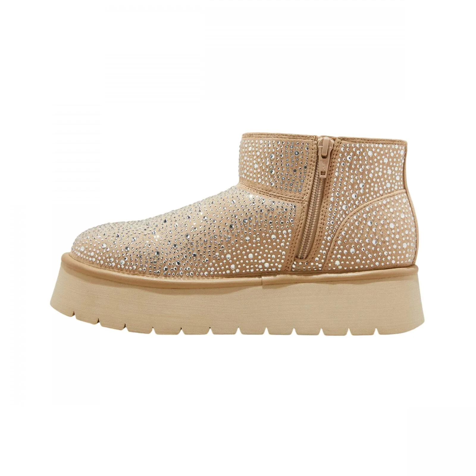 Wild Fable Womens Missy Platform Booties with Memory Foam Insole Beige Brown 6M