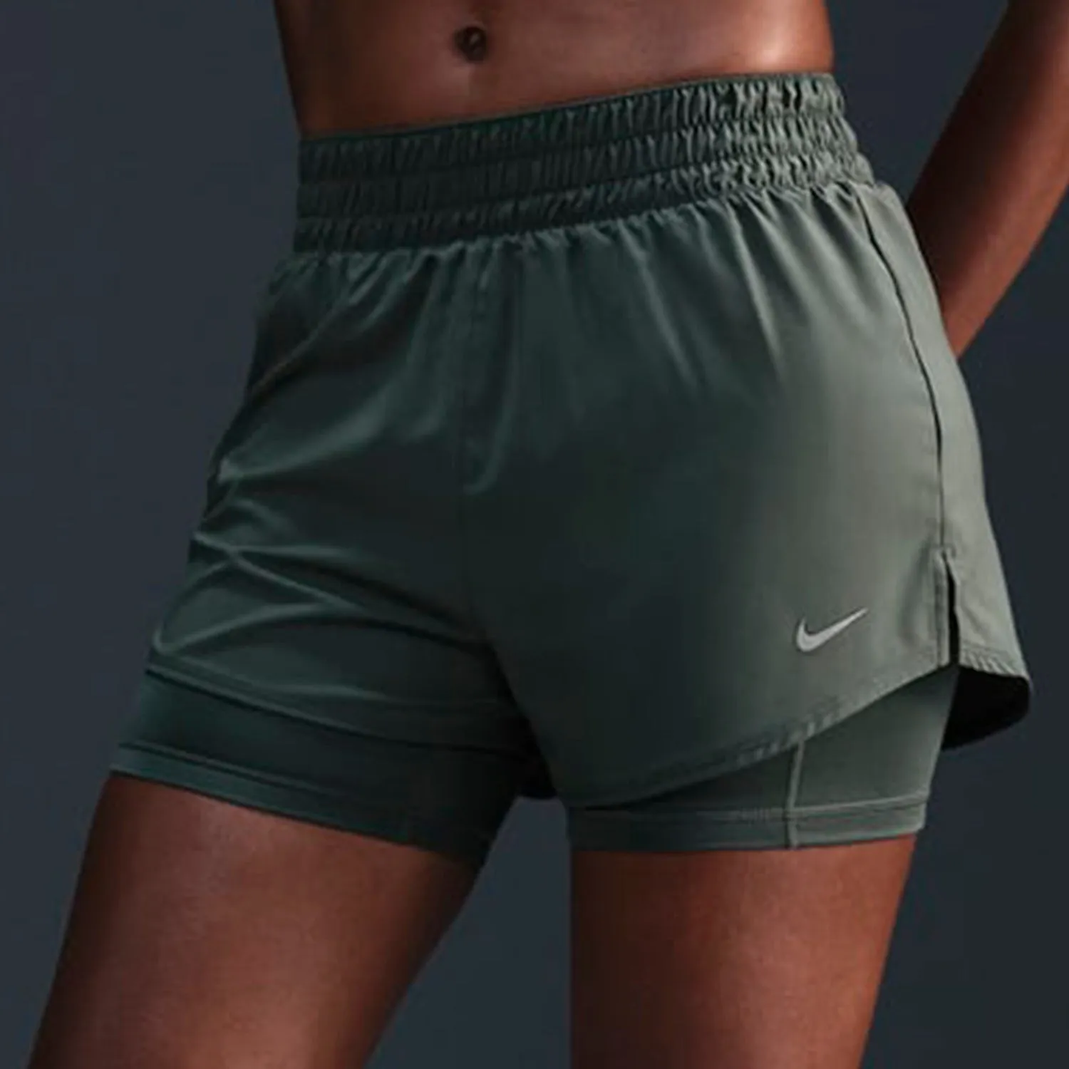 Women's Dri-FIT One High-Waisted 3" 2-in-1 Shorts