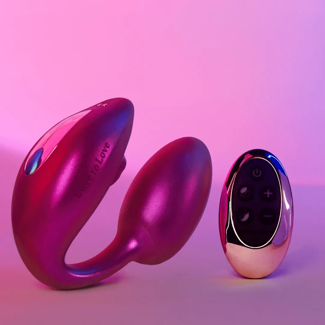 Wonderlover Hands Free Clitoral and G-Spot Vibrator with Remote - Pink