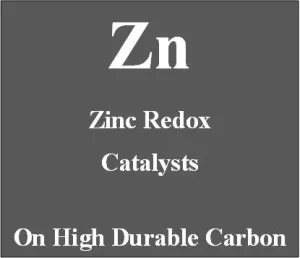 Zinc Redox Catalysts on high durable carbon for Metal Air batteries